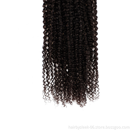 REBECCA wholesale 20 to 32 inches long mini curl 8A grade 100g natural black non remy Synthetic Hair Extension for black women